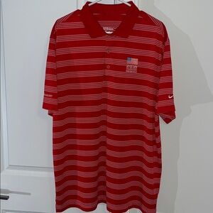 Nike Tour Performance 2016 US Amateur Open Oakland Hills Polo Golf Shirt XL Red